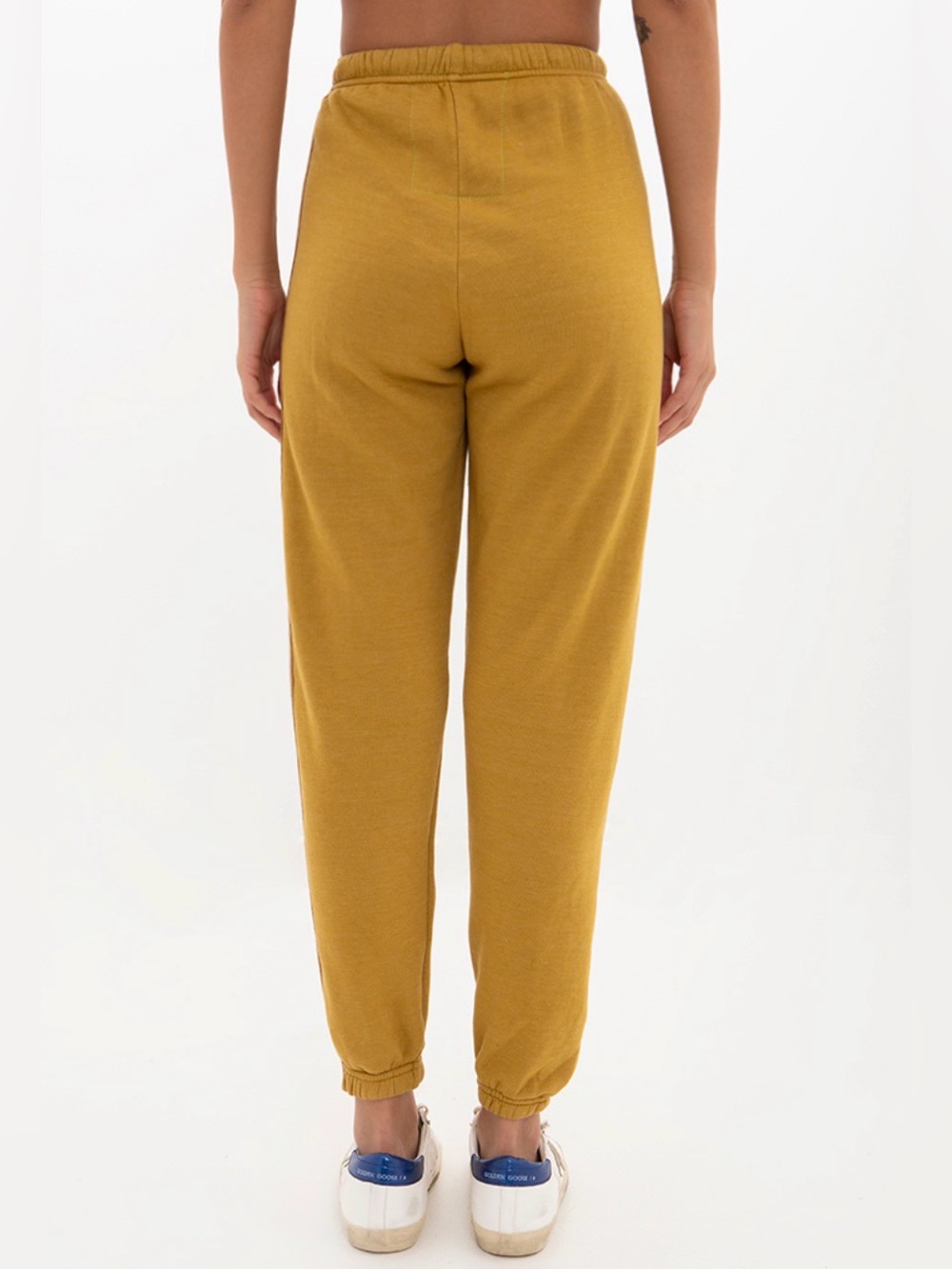 AVIATOR NATION - 5 STRIPE RAINBOW STRIPE SWEATPANTS - KHAKI TAN